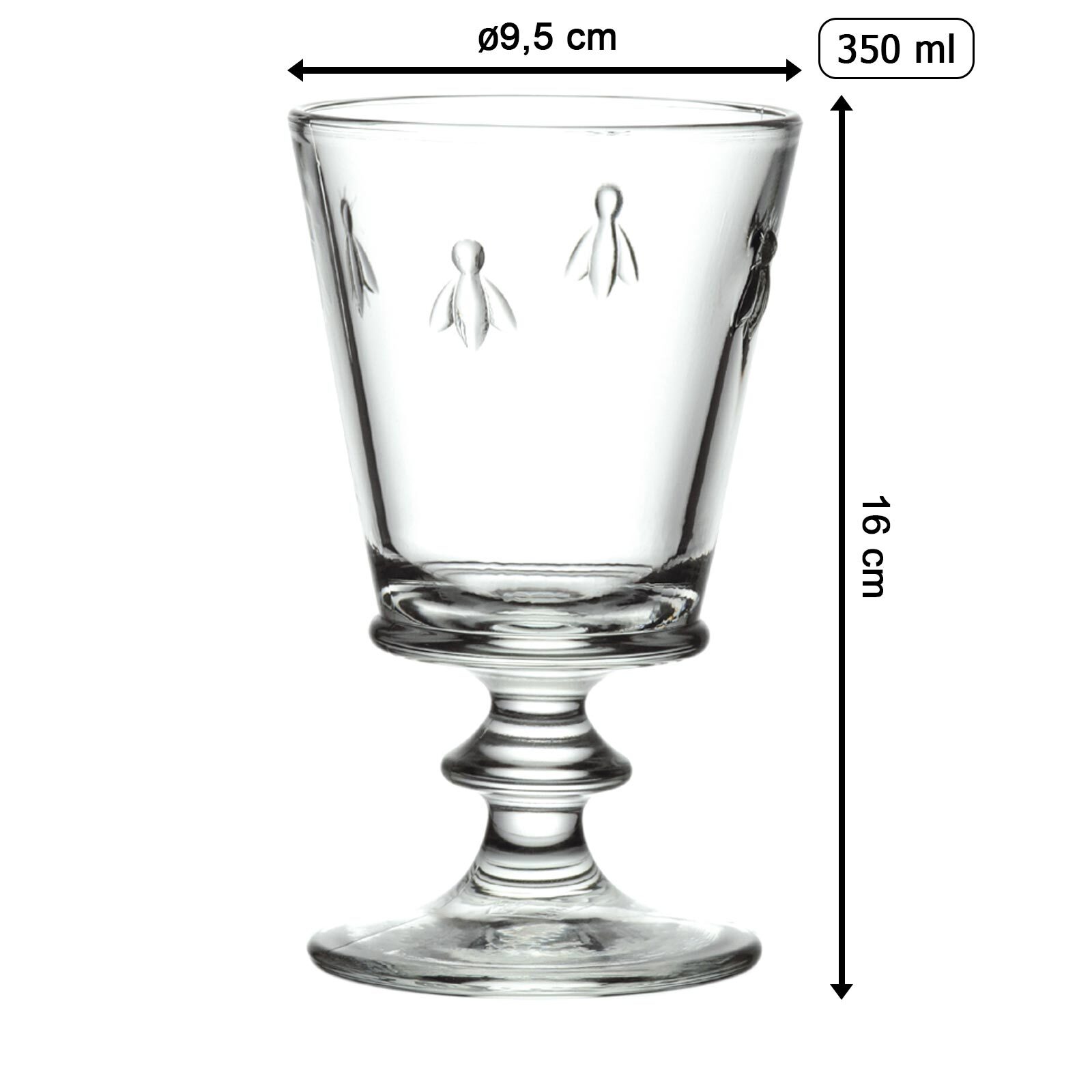 La Rochére Rotweingläser Biene Abeille 350 ml 6er Set
