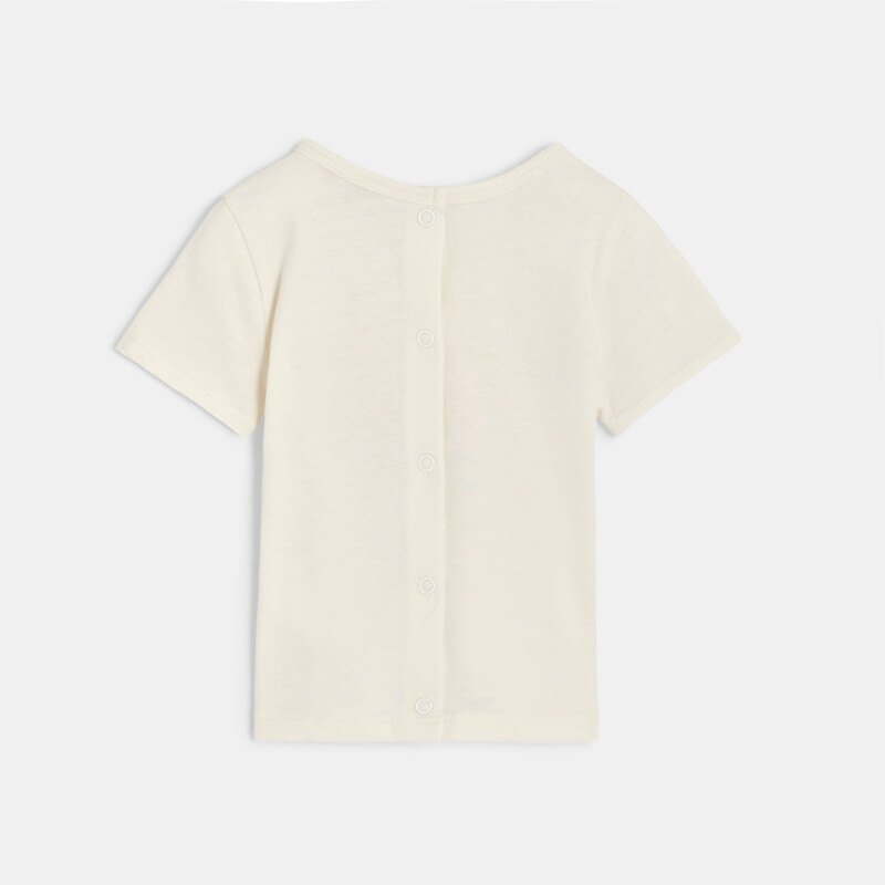 T-shirt bébé garçon blanc à motif soleil en coton recyclé Catimini Blanc