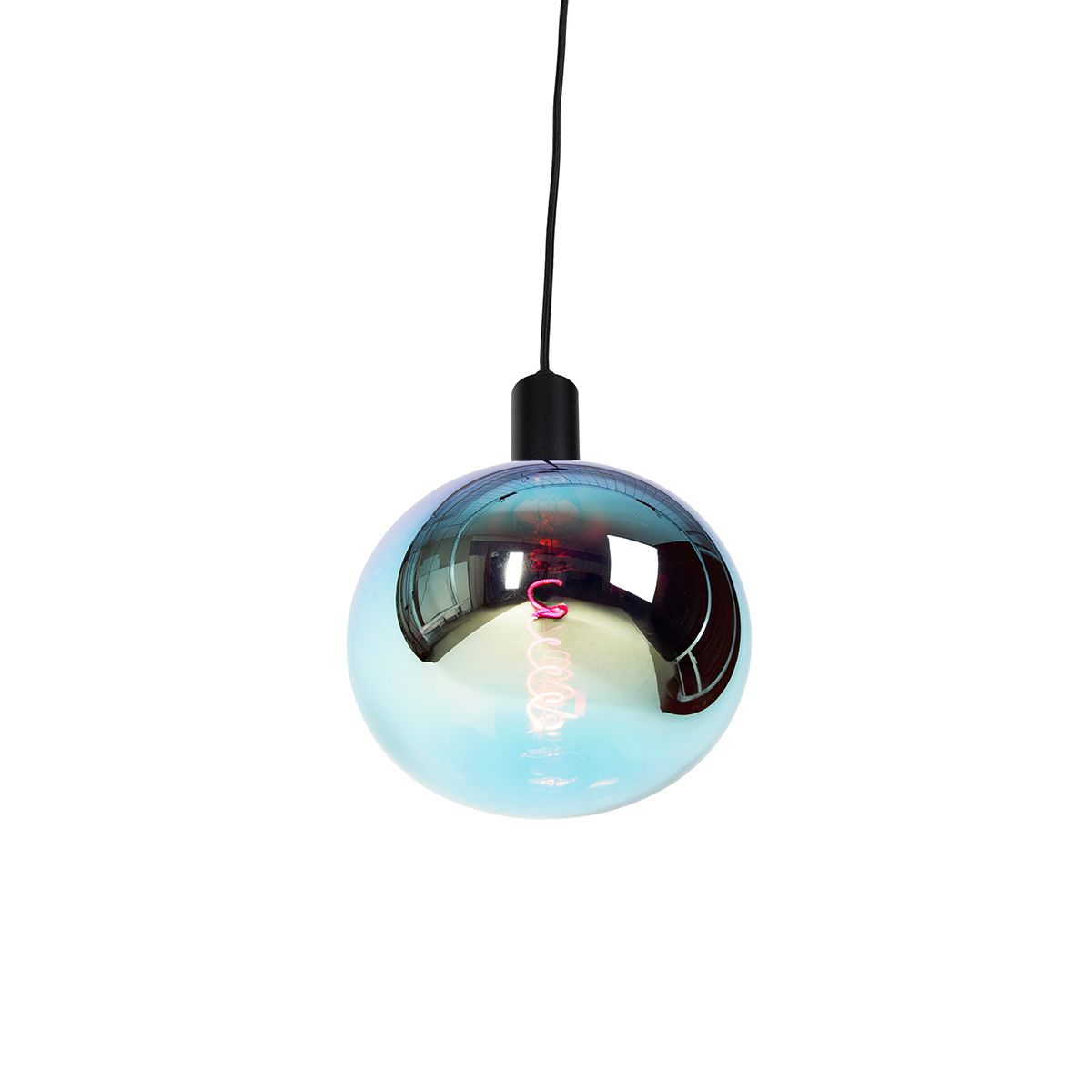 Industriële hanglamp zwart incl. LED G220 dimbaar - Facil