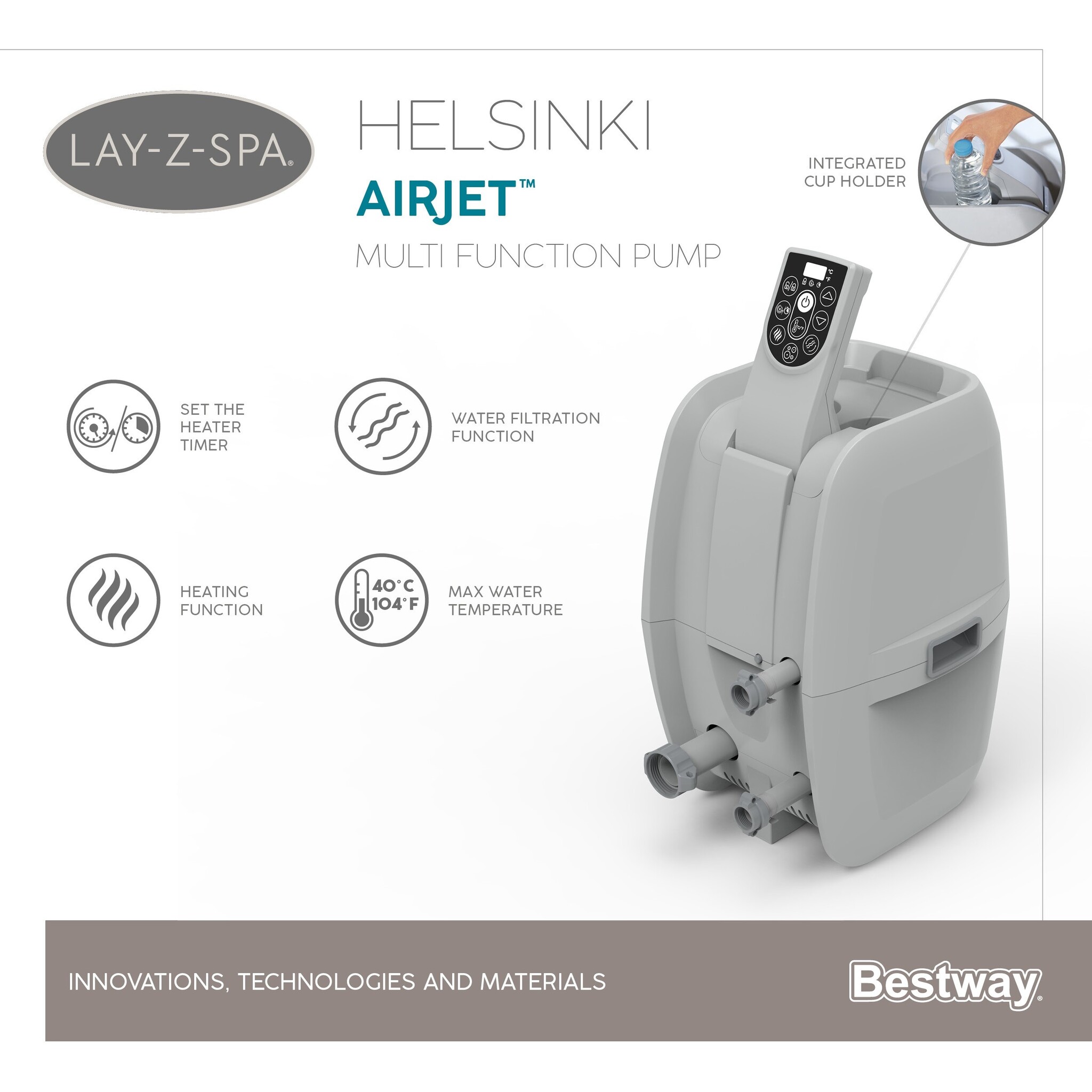 Lay-Z-Spa Opblaasbare Spa Helsinki