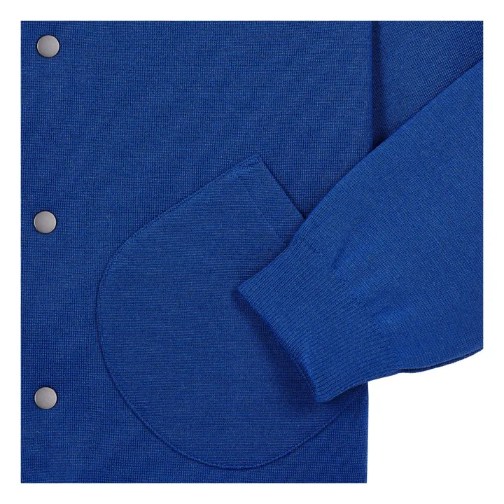 Le Minor Veste Coach Laine Vierge | Bleu roi