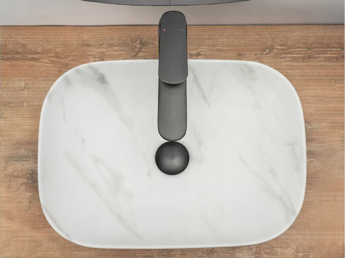 Vasque À Poser Rea Belinda Marble White