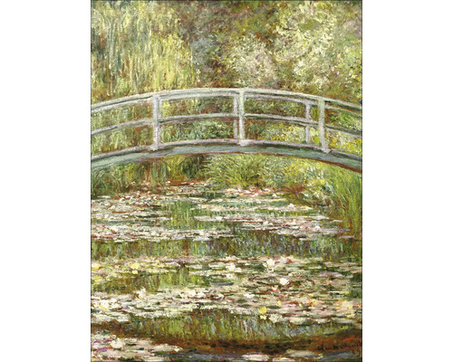 Canvas print Claude Monet Brug 57x77 cm