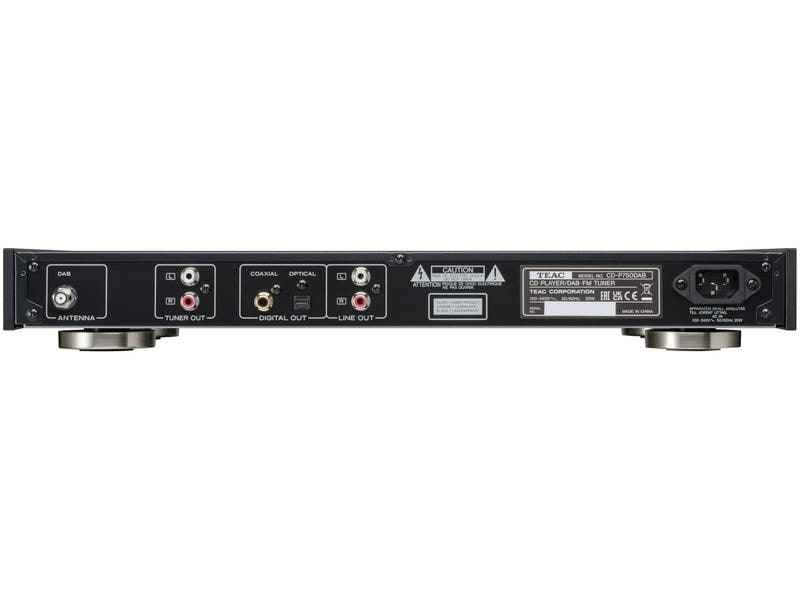TEAC CD-Player CD-P750DAB-B Schwarz CD-Player mit Steckplatz und FM/DAB -Tuner – Wiedergabe von CDs, USB-Sticks, SD-Karten und Bluetooth