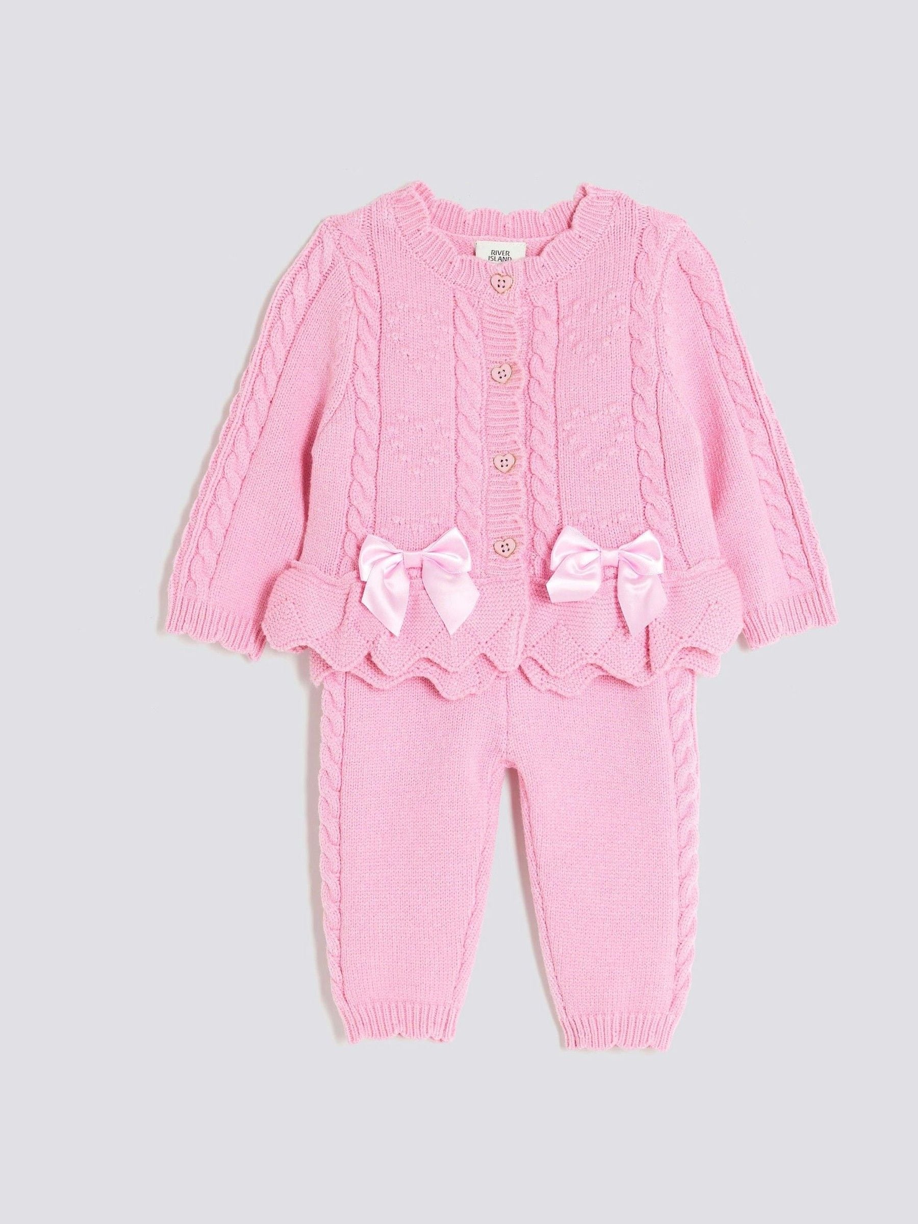 Roze - River Island vest met peplum voor babymeisjes