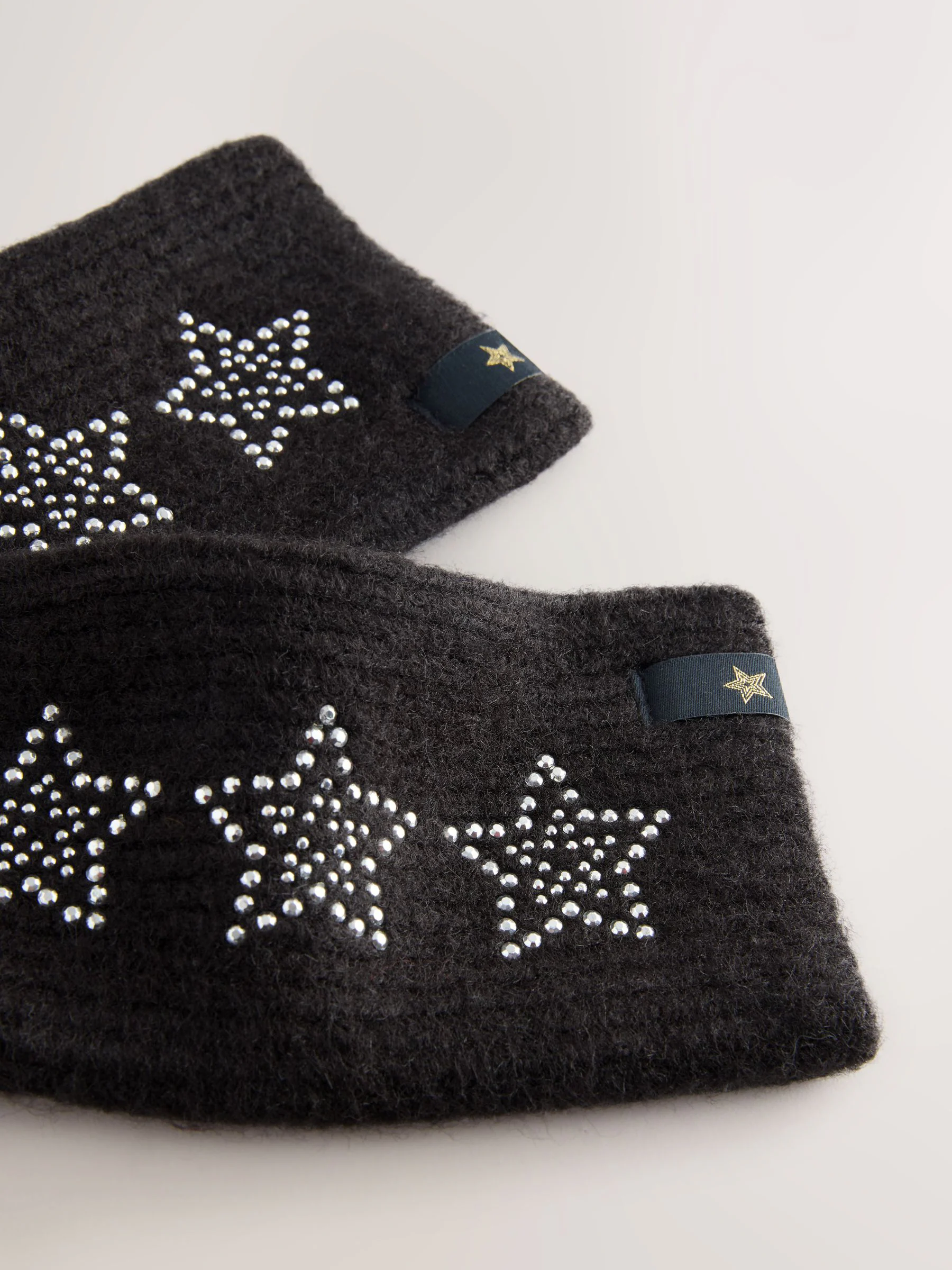 Zwart versierd met ster studs - Rockett St George Handwarmers