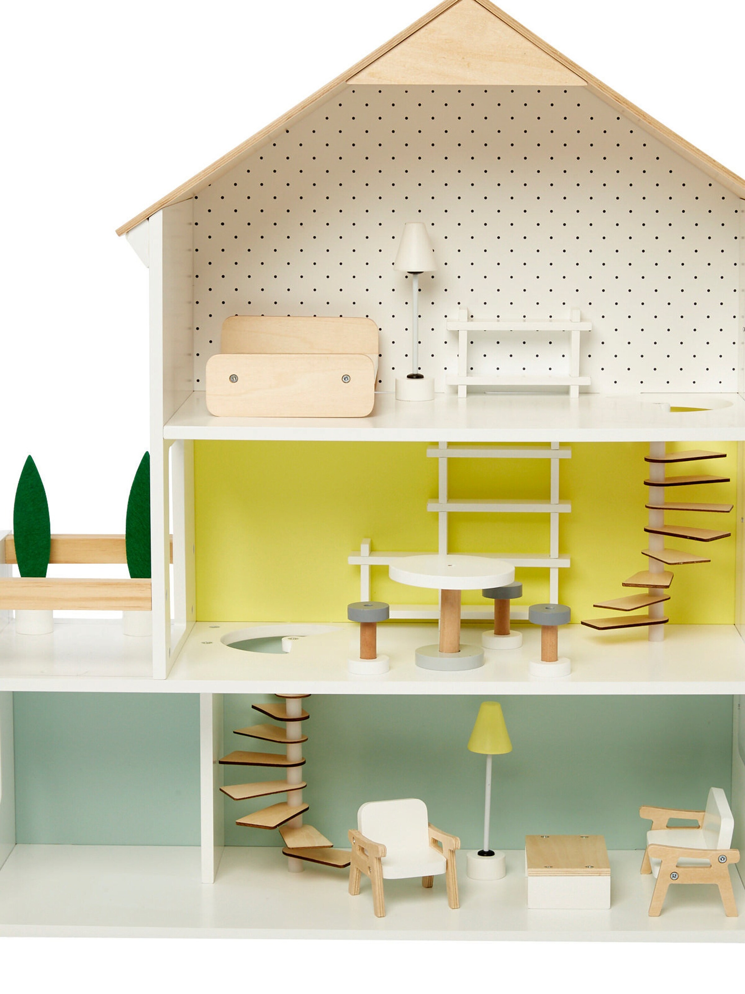 Vertbaudet Puppenhaus aus Holz FSC® weiß/natur