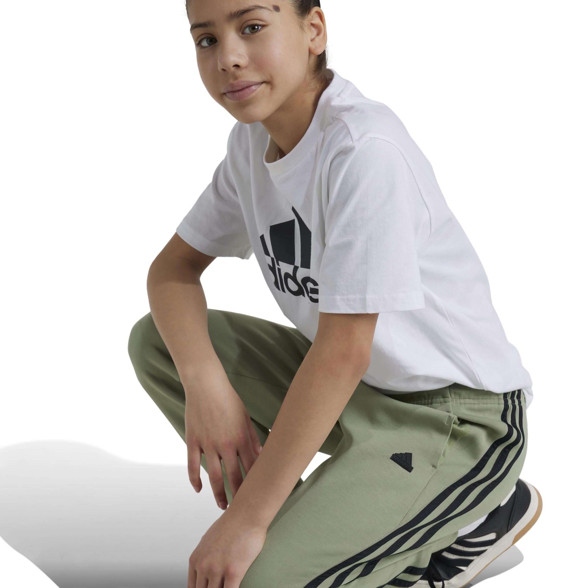 adidas Future Icons 3-Stripes Cotton Tracksuit Bottoms Juniors