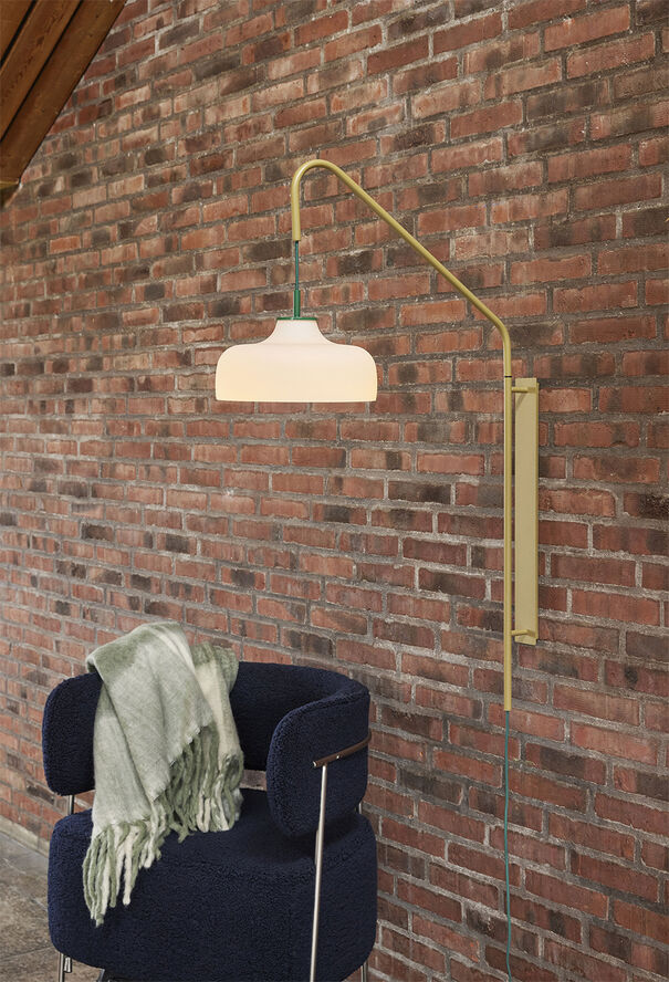 Hübsch Current Væglampe Grøn/Khaki Khaki, hvid