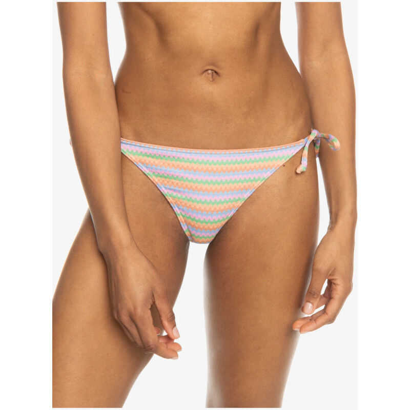 Wavy Stripe Cheeky Tie Side - Bas de bikini femme