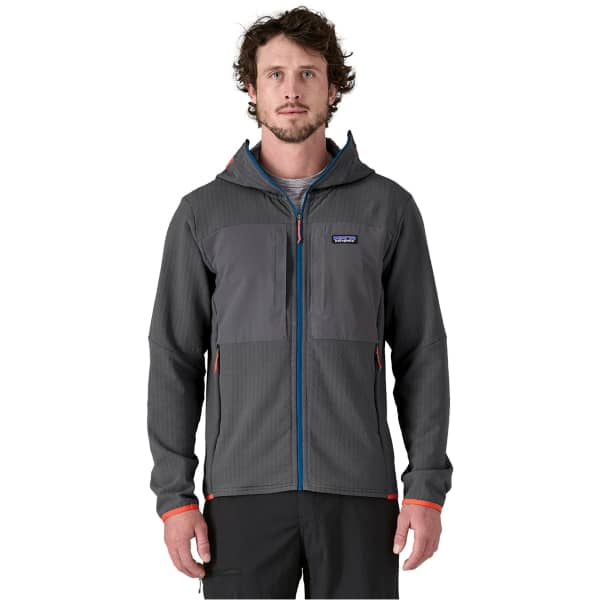 Veste polaire randonnée PATAGONIA M'S R2 TECHFACE HOODY FORGE GREY