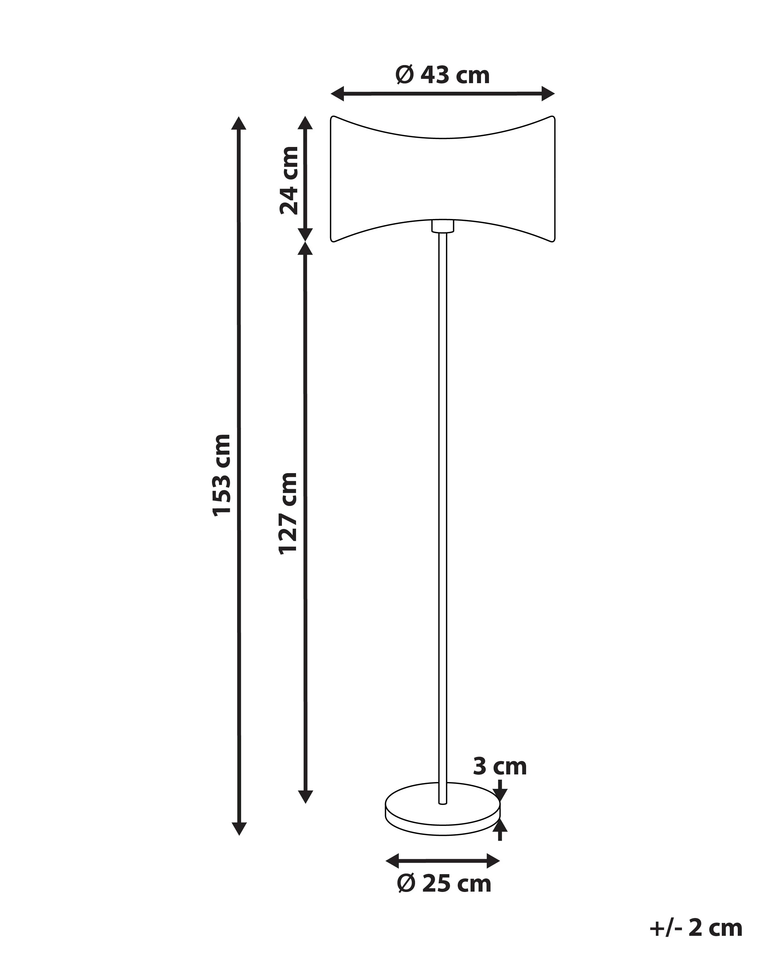 Staande lamp CALVILLO Metaal Zilver