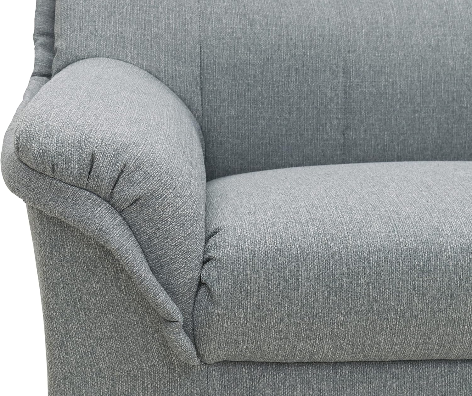 DOMO. collection Sofa Berlin, klassisches 3er Sofa, Polstergarnitur mit hochwertigem Federkern, 3 Sitzer 178 x 90 x 89 cm (BxTxH), Silber