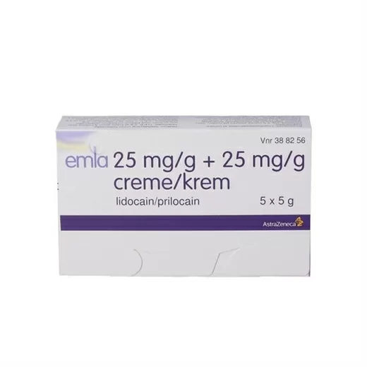 Emla creme 5 x 5 g.   12 forbindinger