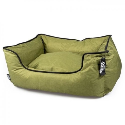 Cama Duvo em poliéster verde-oliva para cães