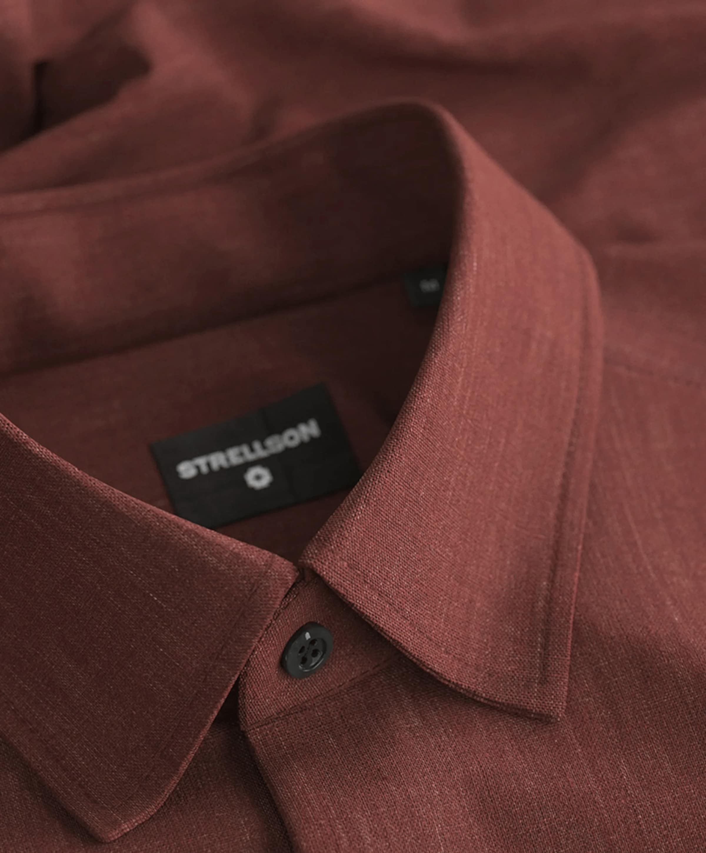 Strellson Heren overhemd lange mouw rood