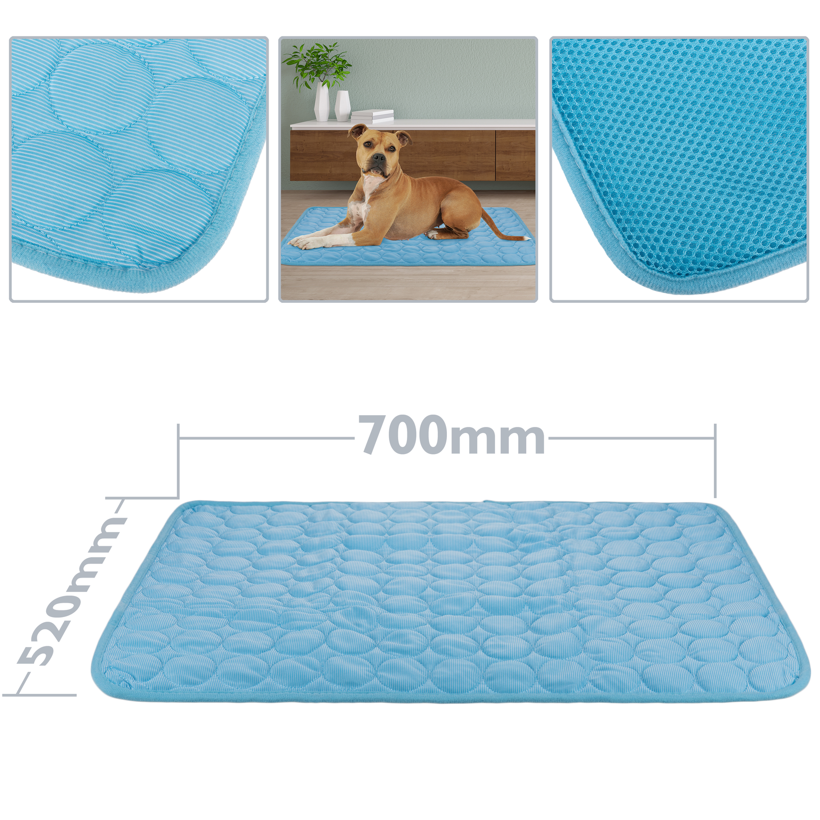 Cama refrescante para animais de estimação, tamanho G