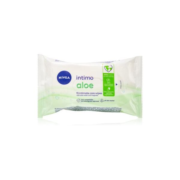 Nivea Intimo Aloe Toalhitas Higiene Íntima 15 Unidades