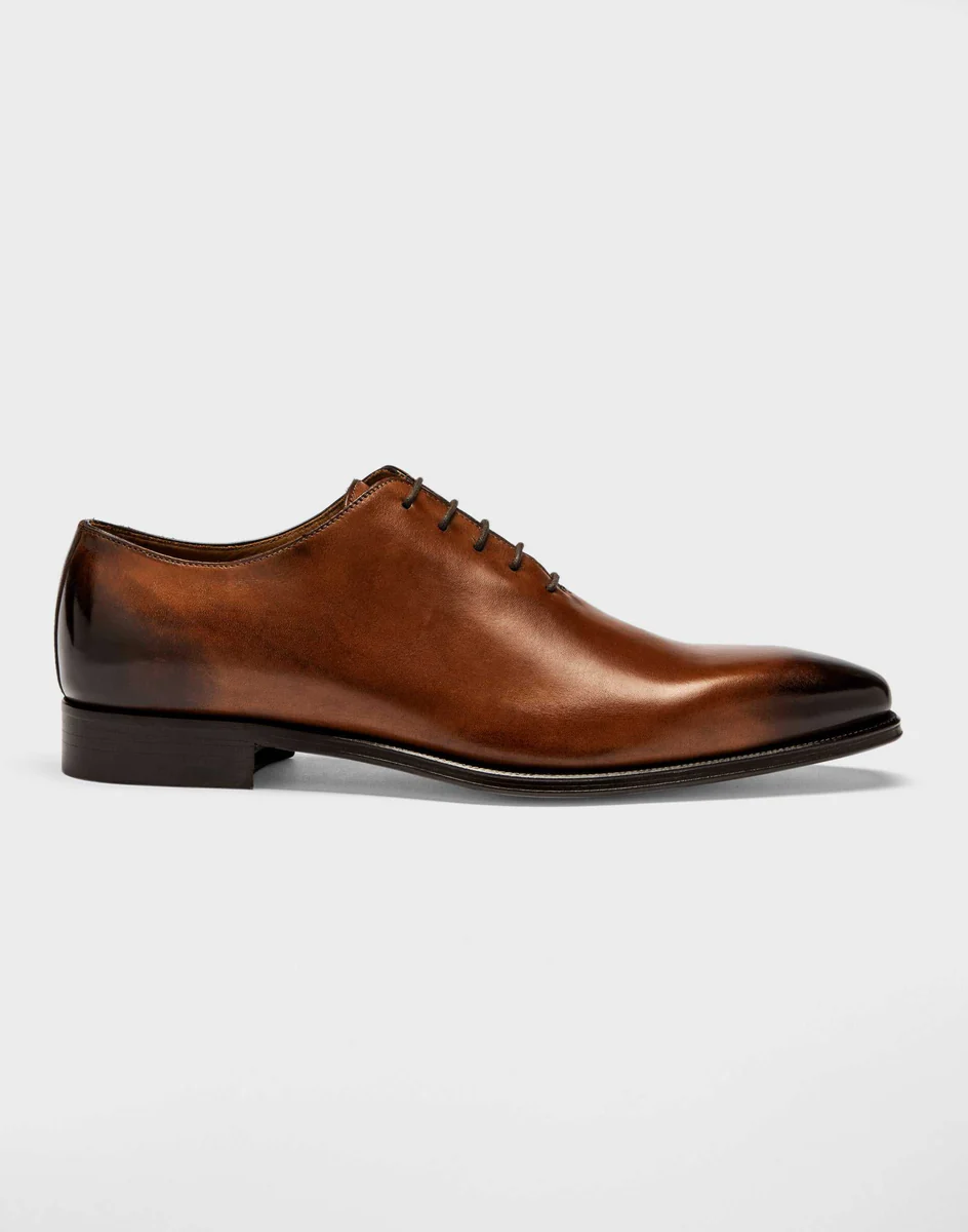 Richelieu cuir marron clair