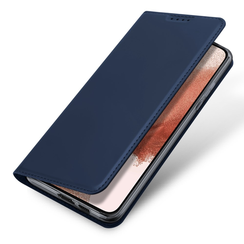 Samsung Galaxy S23 5G Flip Wallet Cover Leder Tasche - Dunkelblau