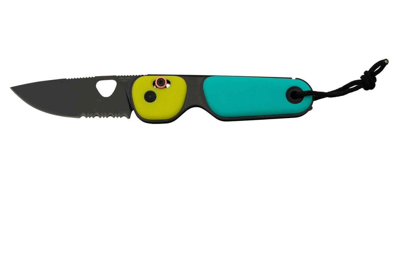 The James Brand The Redstone, Neon, Turquoise PP, black, Serrated, KN118191-01, zakmes