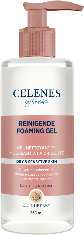 Celenes Cloudberry Reinigende Foaming Gel Droge & Gevoelige Huid 250ml