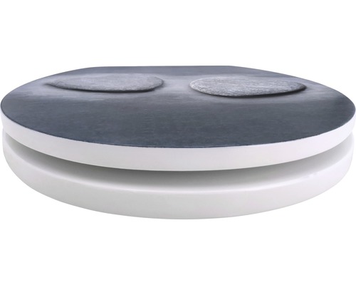 form&style toiletzitting Stone Heart met soft-close mechanisme, grijs