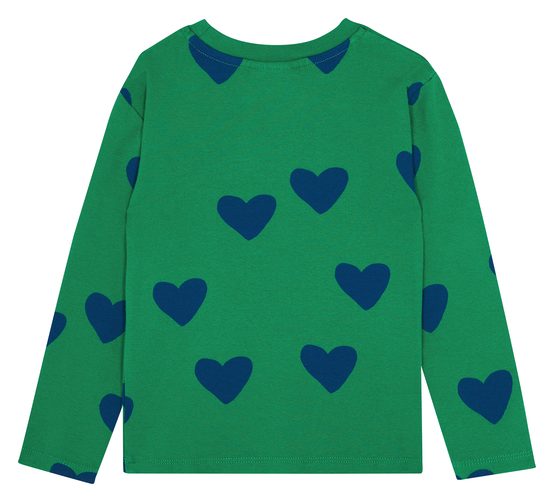 Tee-shirt col rond imprimé en coton| Vert