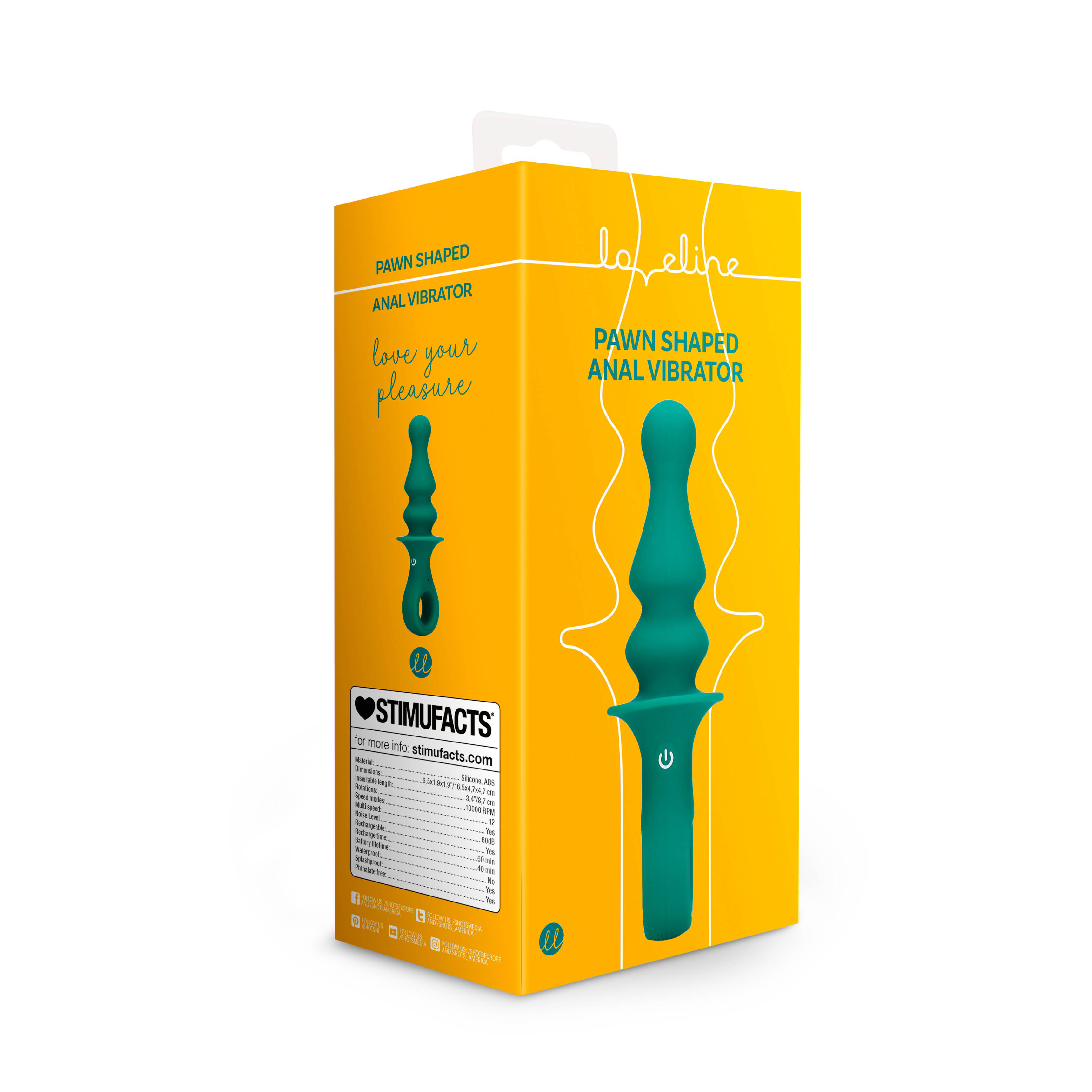 Loveline anaal vibrator - pauwenpluim
