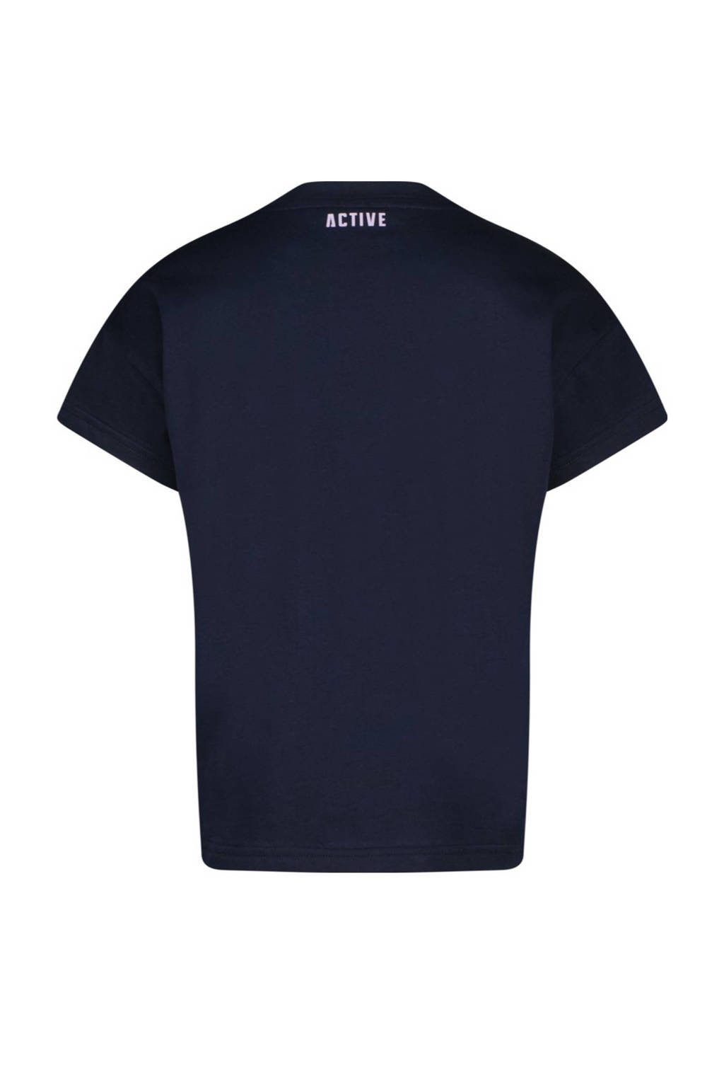 Vingino T-shirt Hailey met printopdruk diep donkerblauw