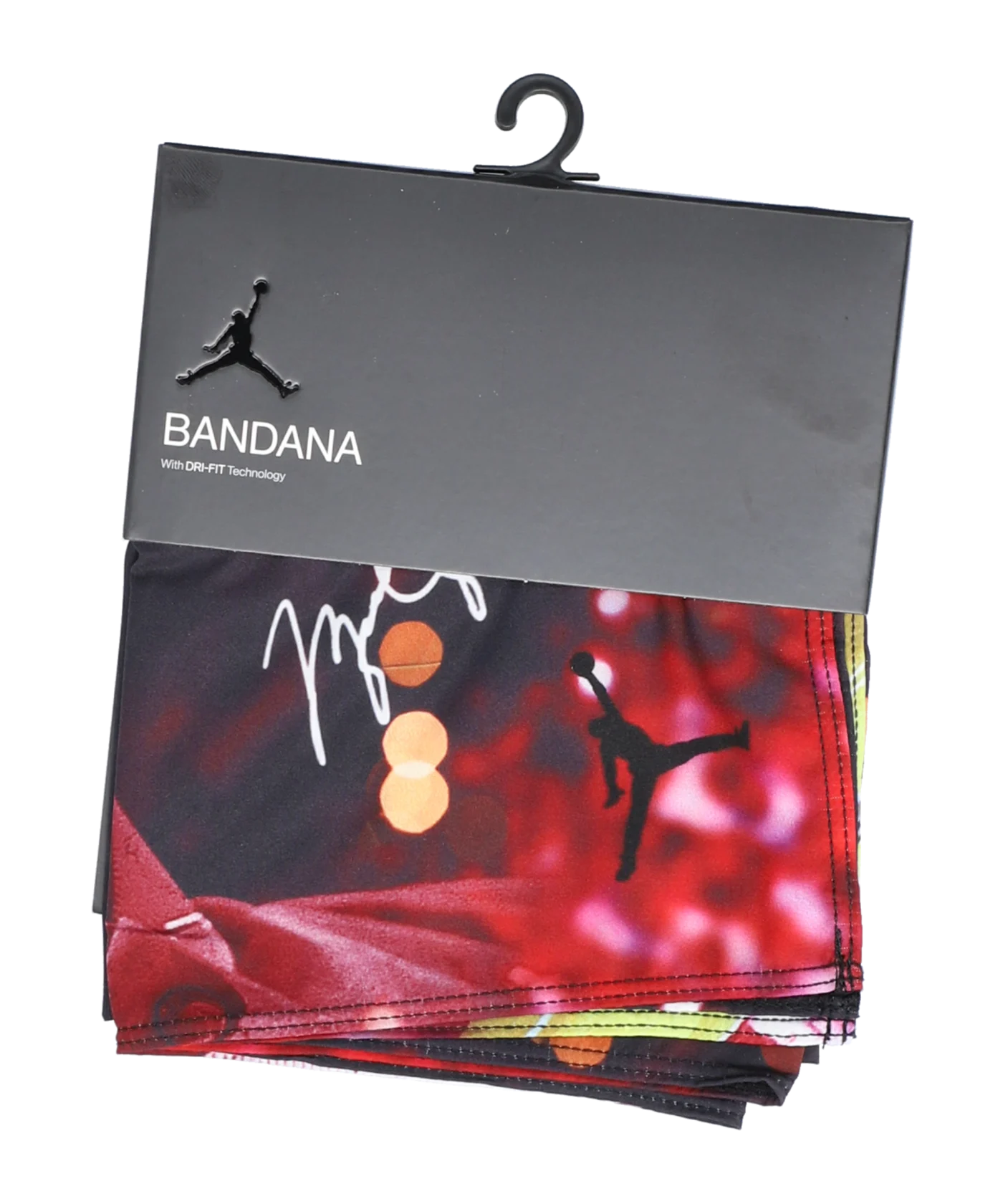 Jordan Bandana Stirnband Schwarz Rot Gold F926