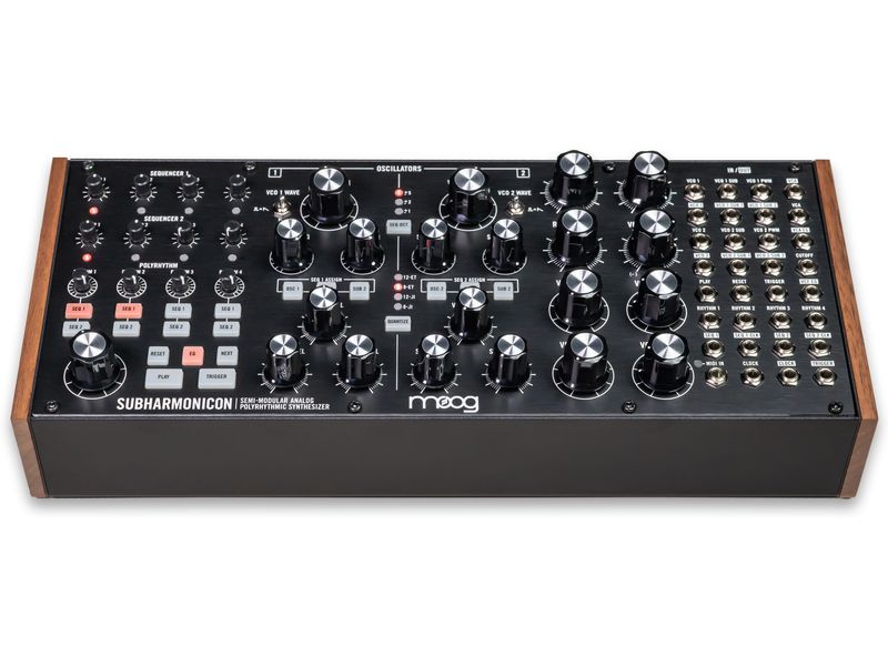 Moog Synthesizer Subharmonicon Semimodularer analoger Polyrhythmussynthesizer