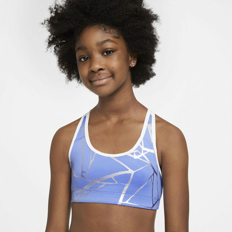 Nike Swoosh Reversible Printed Sports Bh Hvid