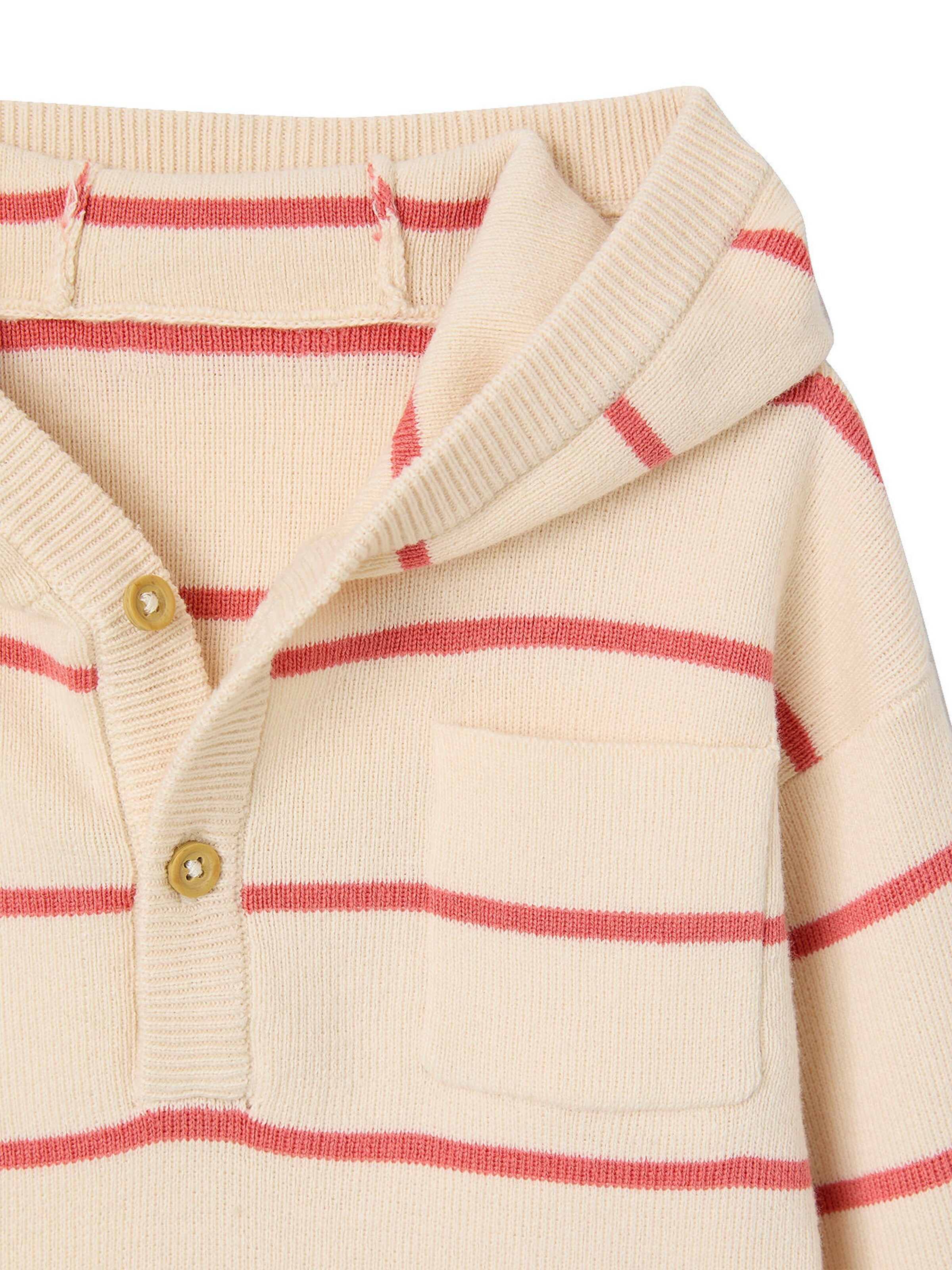 Vertbaudet Baby Kapuzenpullover terrakotta farbe