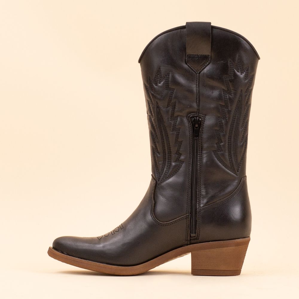 La Pintura cowboyboots Varsy zwart