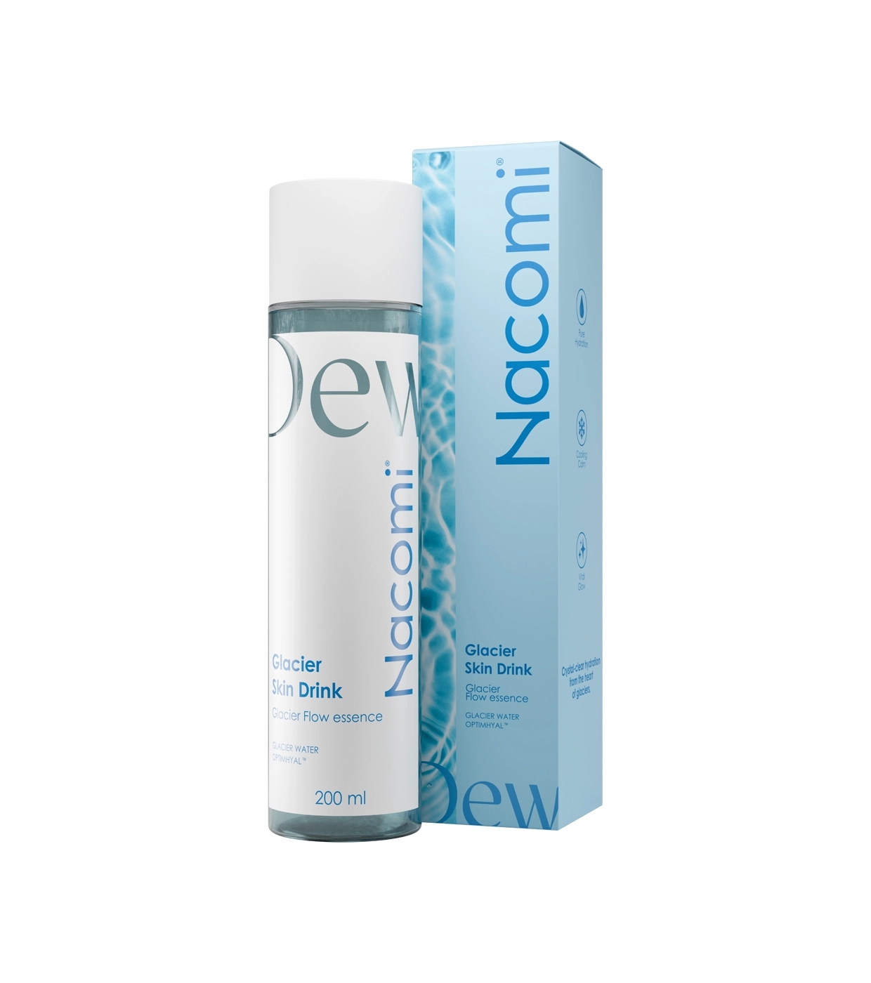 Nacomi - *Hydra Dew* - Essência Facial de Hidratação Intensa Glacier Skin Drink