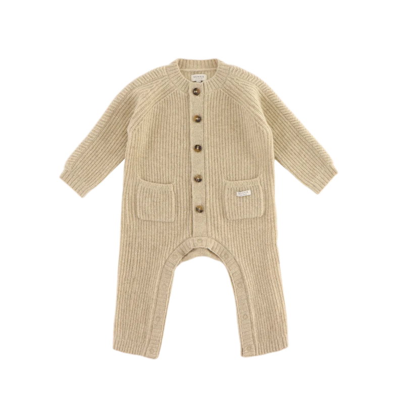 Geertje Merino Wool Jumpsuit | Biscotti Melange