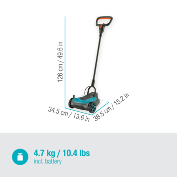 Gardena 18V grasmaaier HandyMower 22cm incl. 2,5Ah accu   lader