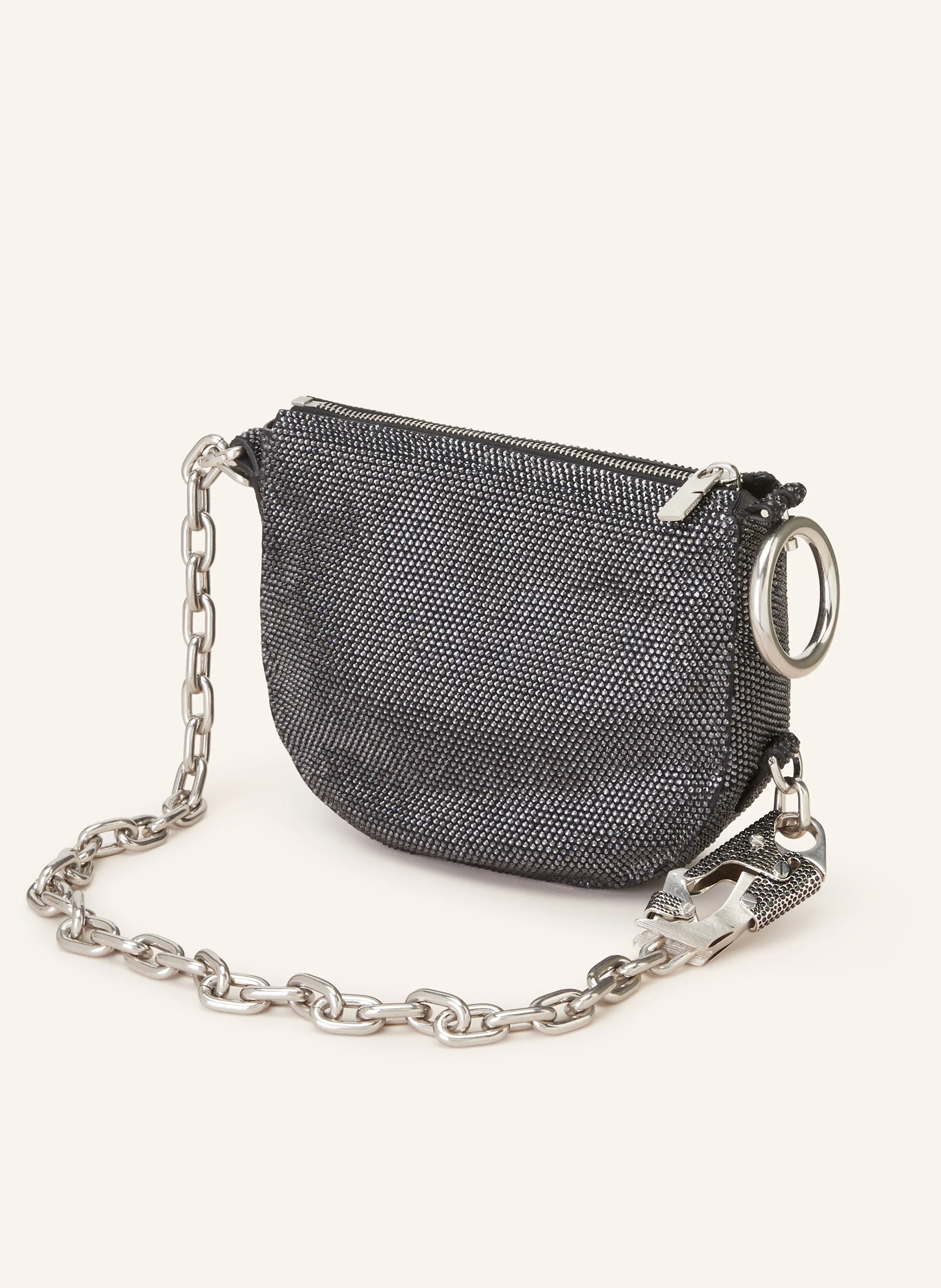 BURBERRY Schultertasche KNIGHT mit Schmucksteinen