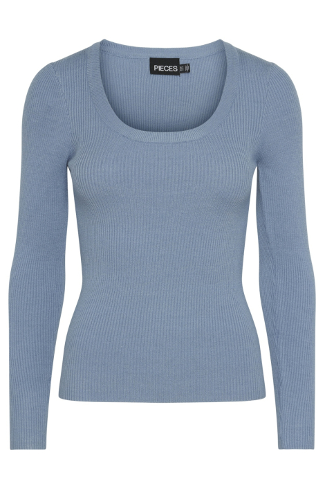 Pieces blauwe dames trui