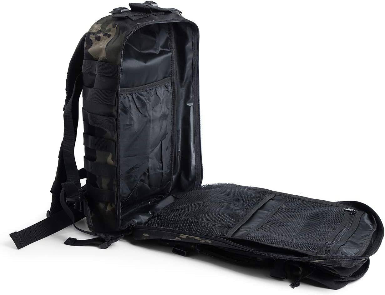 (45L) Taktischer Militär Wander Rucksack MOLLE System Outdoor Camping Backpack - Camouflage