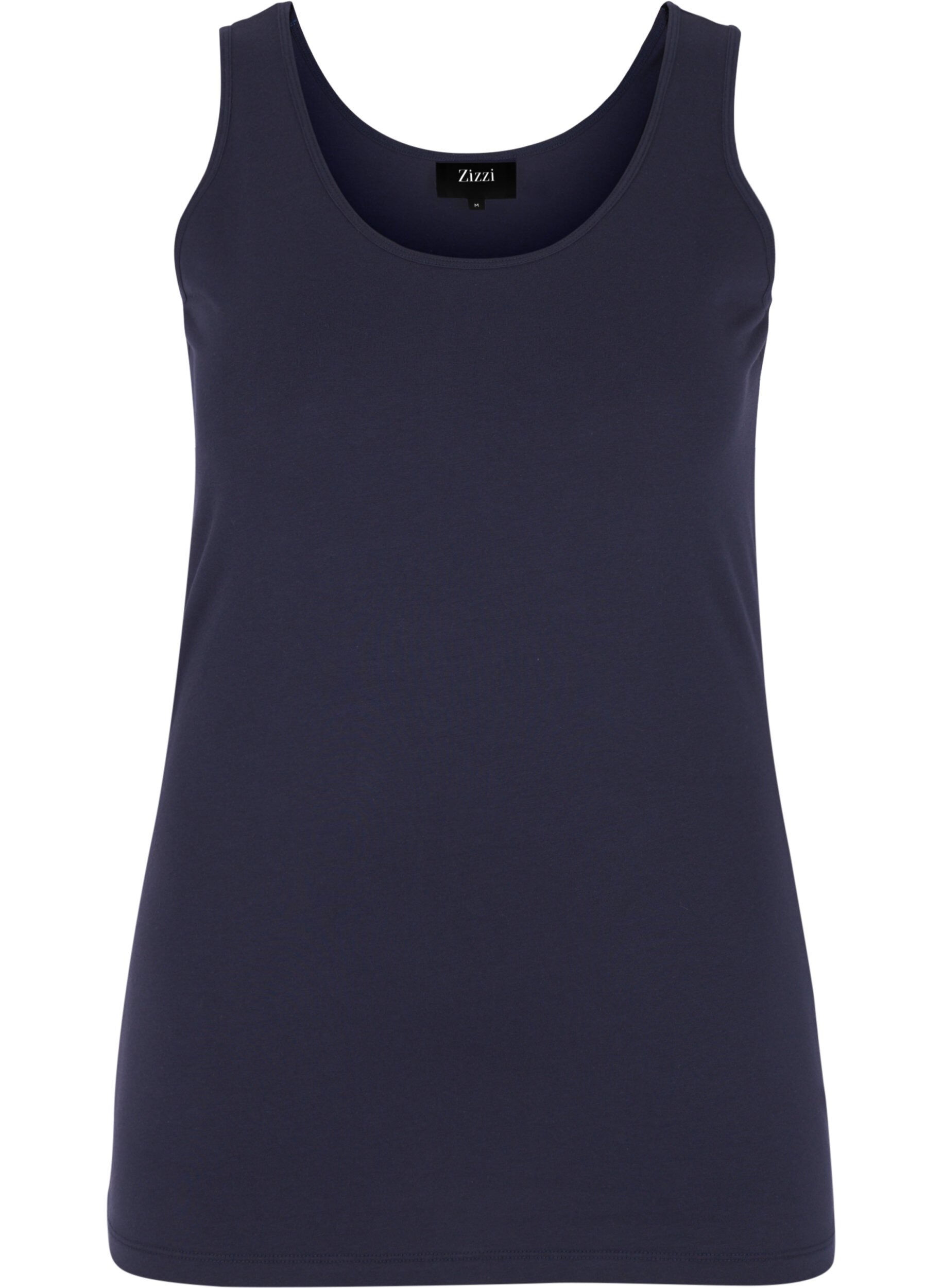 Ensfarvet basis top