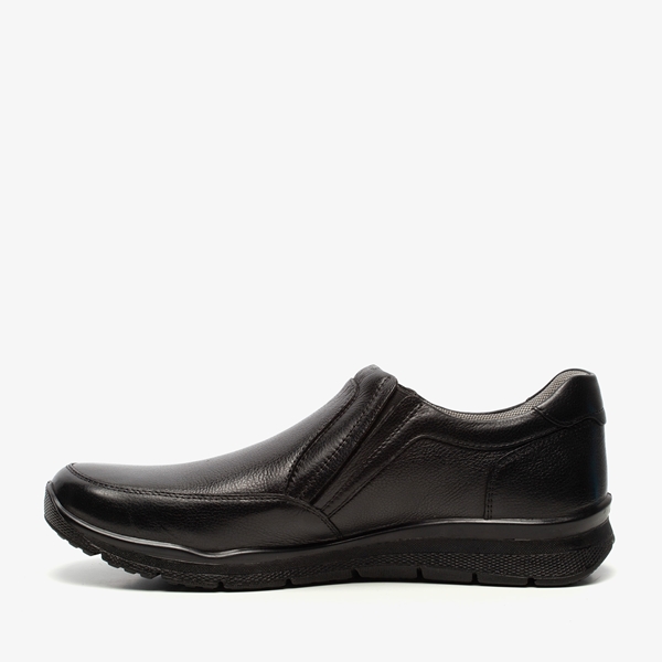 Hush Puppies leren heren instappers zwart