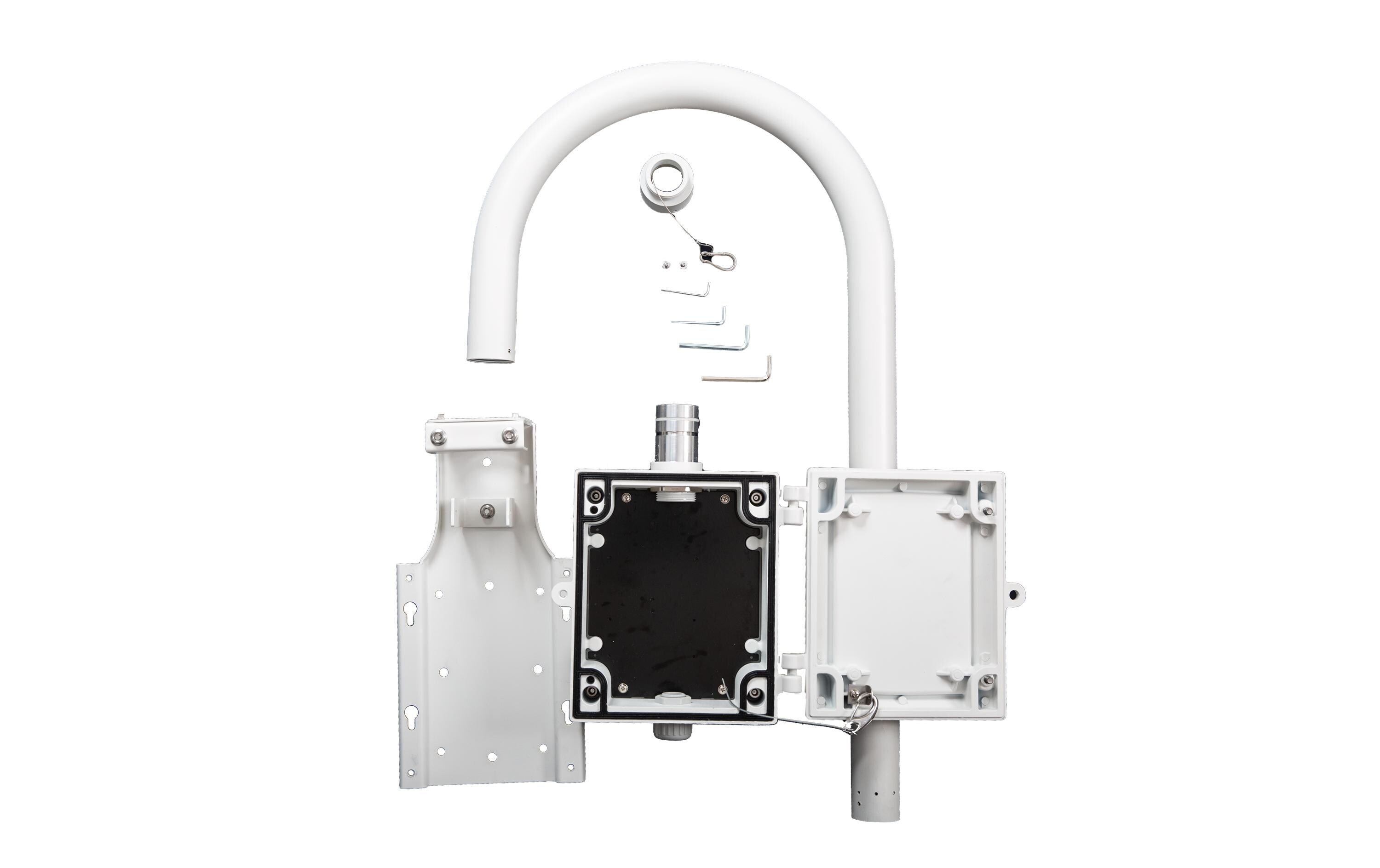 Brüstungshalterung Mx-M-SD-GN Weiss 1 Stück<br>MOBOTIX MOVE SD Brüstungshalter
