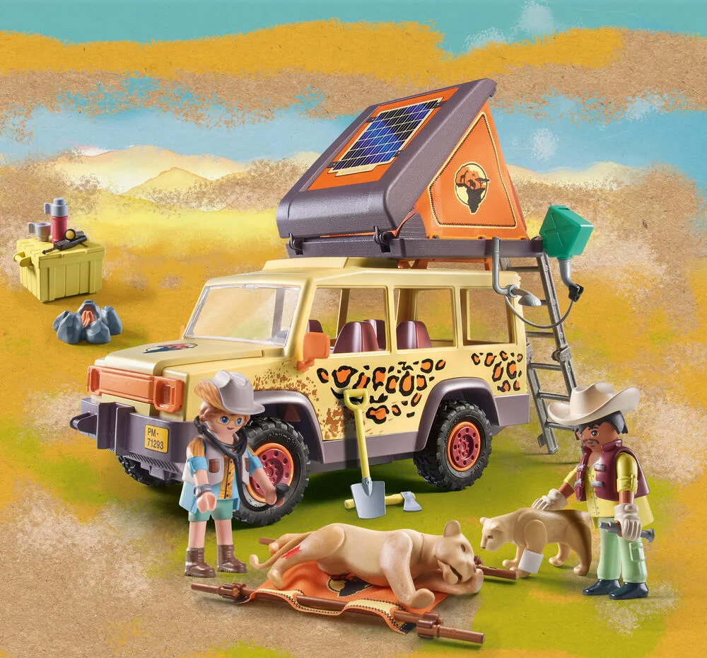 EXPLORATEURS AVEC VEHICULE TOUT TERRAIN -71293