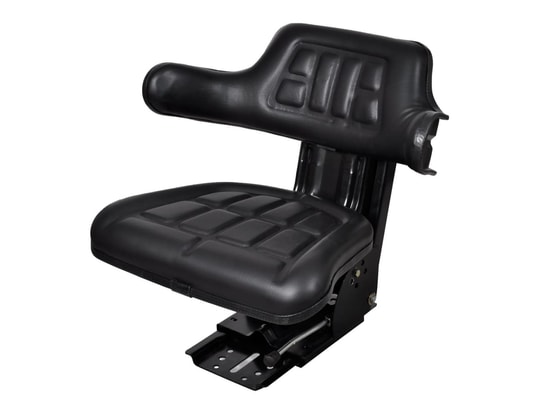 VIDAXL - Siège de tracteur avec suspension noir