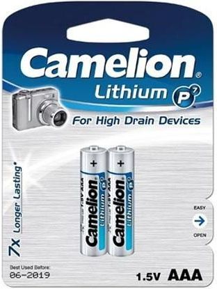 Camelion - P7 AAA - Batterijen - 2 Stuks - Lithium - 1.5V