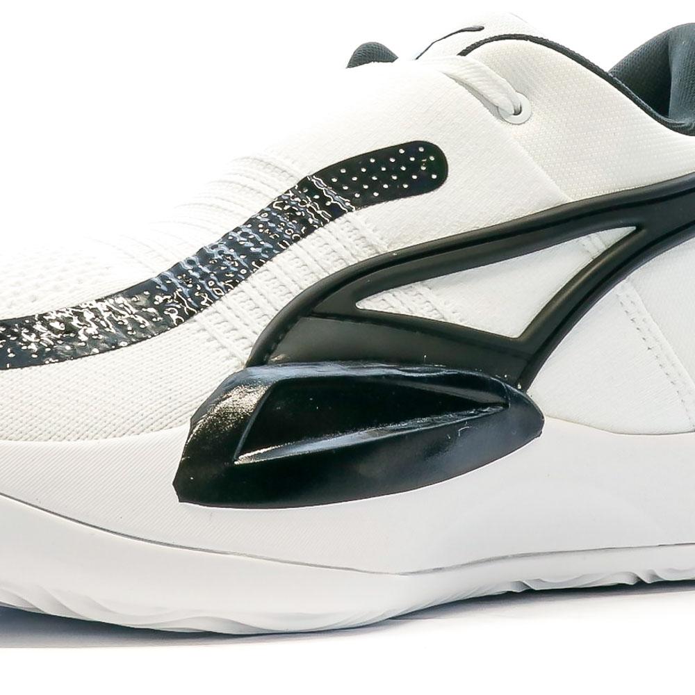 Puma Chaussures de Basket Blanches/Noires Homme Puma Rise Nitro