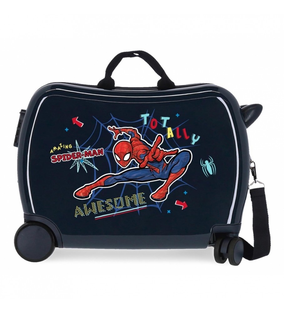 Mala infantil Joumma do Homem-Aranha Totalmente Incrível Marinho - 38x50x20cm -