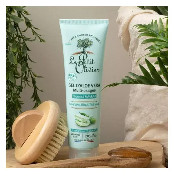 Le Petit Olivier - Gel de Aloe Vera - Chá Verde de Aloe Vera Orgânico 150ml